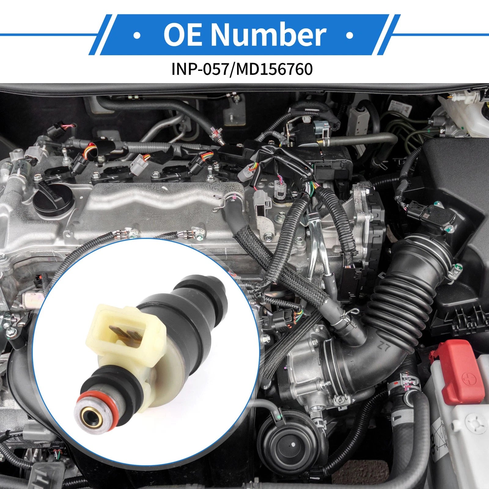 1 Pc MD156760 Fuel Injector for Mitsubishi Diamante (1992–1993)