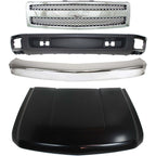 Front Bumper Kit for Chevrolet Silverado 1500 (2007–2008) with Grille Hood