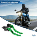Adjustable Short Brake Clutch Levers for Honda CBR600RR (2003–2006) Green