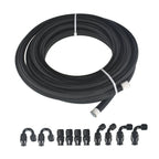 Nylon E85 PTFE Fuel Line Kit 20FT with 10 Fittings 8AN for Universal Use