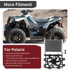 Aluminum Radiator and Fan Shroud Assembly for Polaris Sportsman 550 (2009–2014)