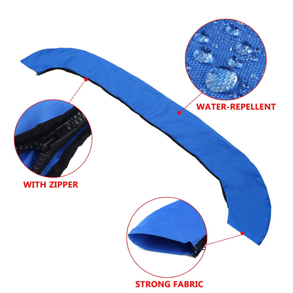 Bimini Top Boot Cover for 3 Bow Boats (600D, Blue)
