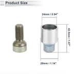 Type C Wheel Lock Lugnut with Bolt Kit Nut Removal Key for Audi A4L A5 (2013–2020)
