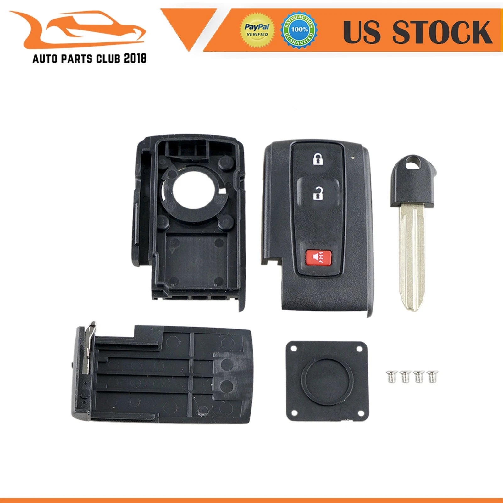 Remote Car Key Shell for Toyota Prius (2004–2009)