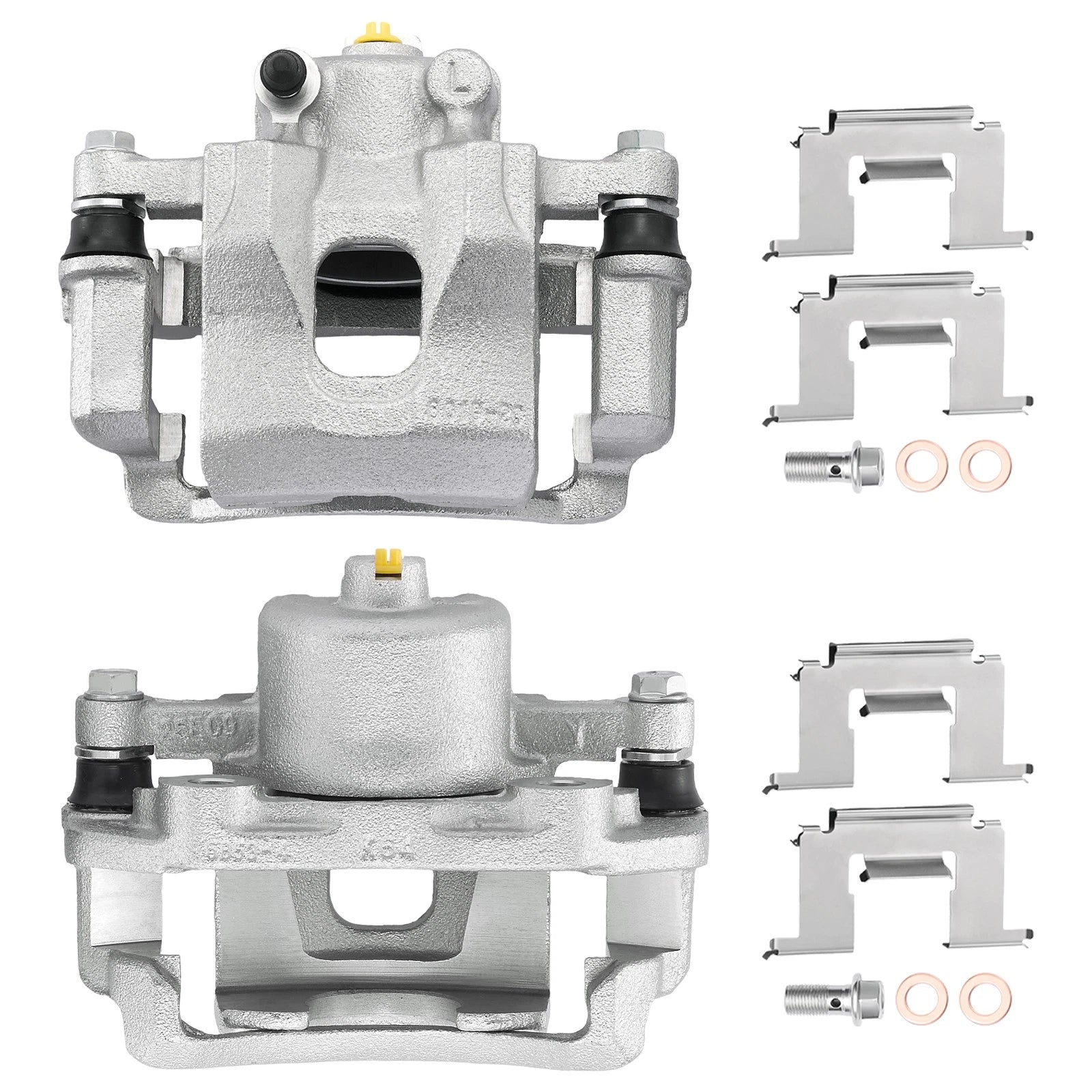 Front Left Right Brake Calipers w/Bracket Pair for Nissan Pickup 720 (1983)