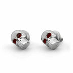2X Chrome Skull Frame License Plate Screws for Universal Motorcycle