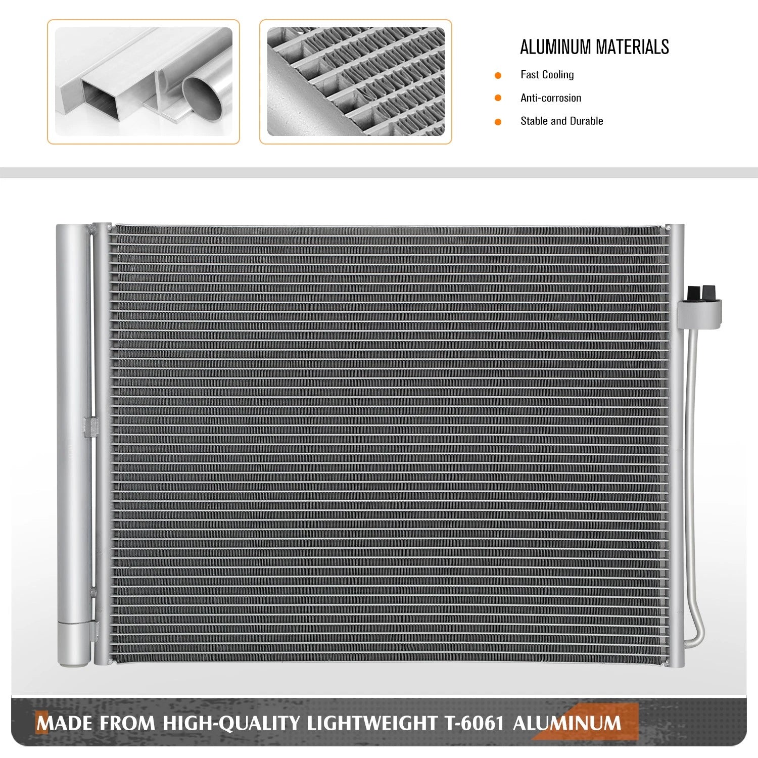 A/C Condenser for BMW X5 X6 (2007–2019) Aluminum Core Replacement