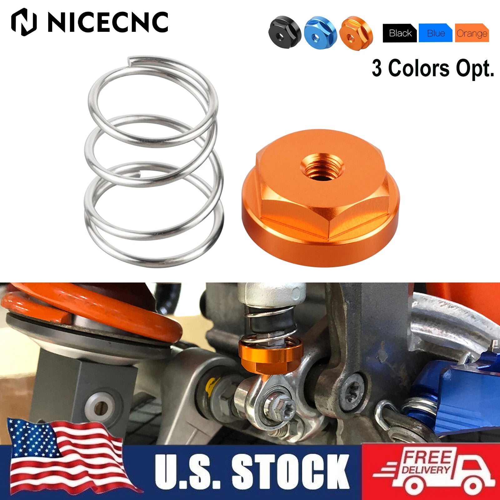 Rear Brake Return Spring Kit for KTM 150 250 300 350 450 XC W XCF SXF (2003–2025)