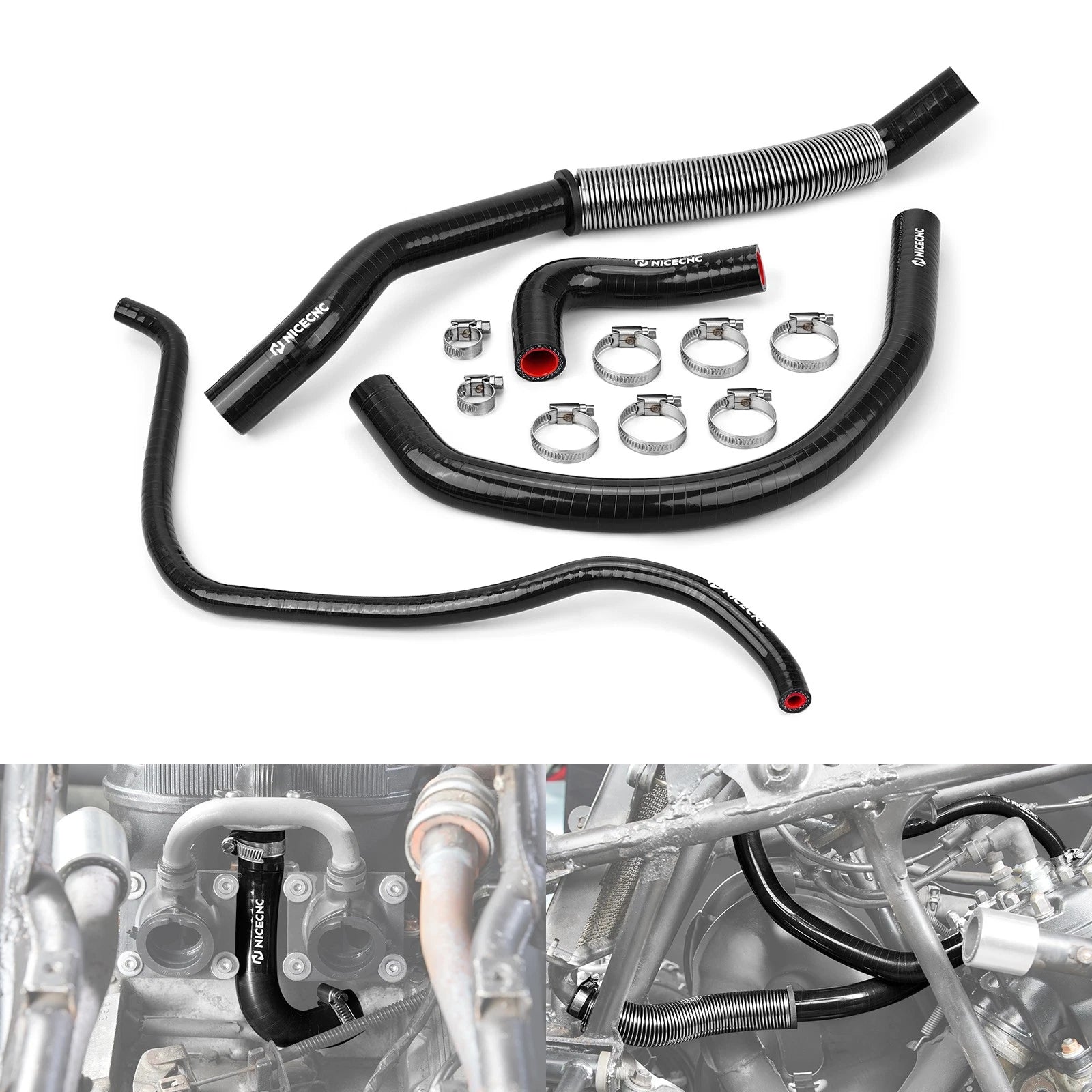 Silicone Radiator Hoses for Yamaha Banshee 350 (1987–2006) 2GU-12484-00-00