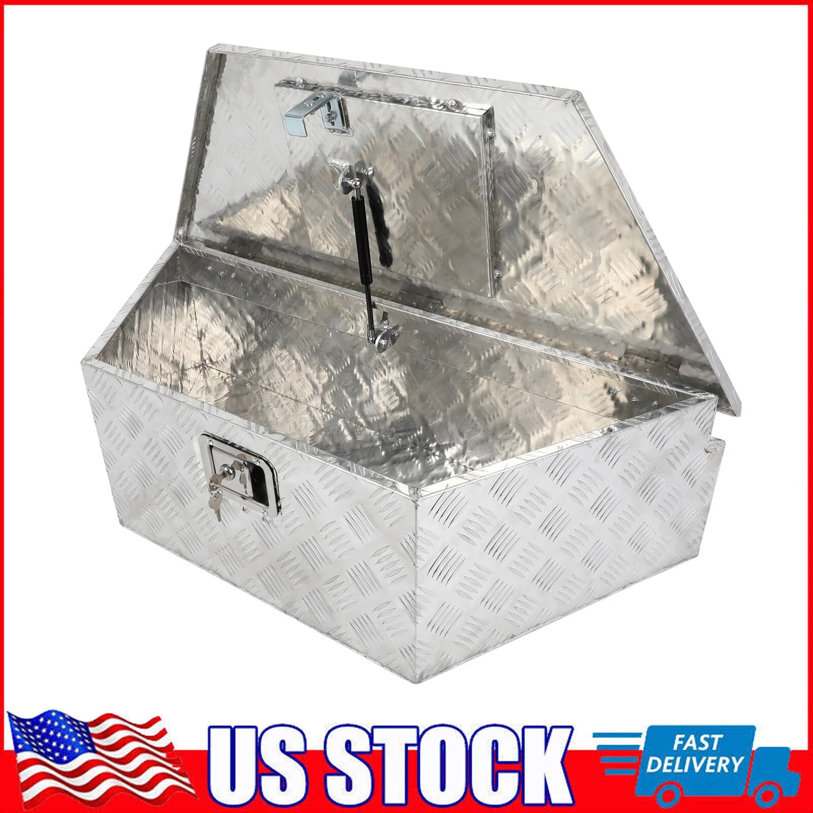 Aluminum Trailer Tongue Tool Box for Pickup Truck Bed