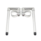 58MM Clip-On Handlebar for Universal Cafe Racer Motor - Silver