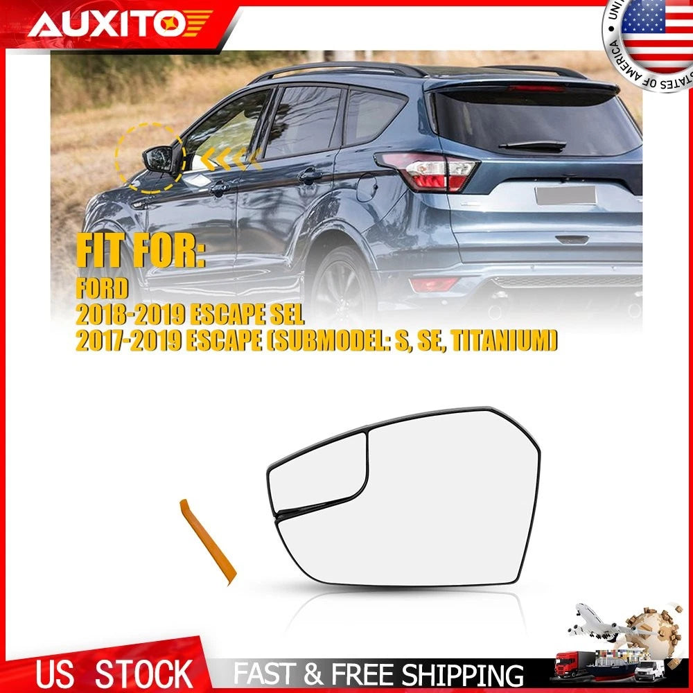 Mirror Glass Driver Side Left Non-Heated for Ford Escape (2017–2019) GJ5Z17K707G