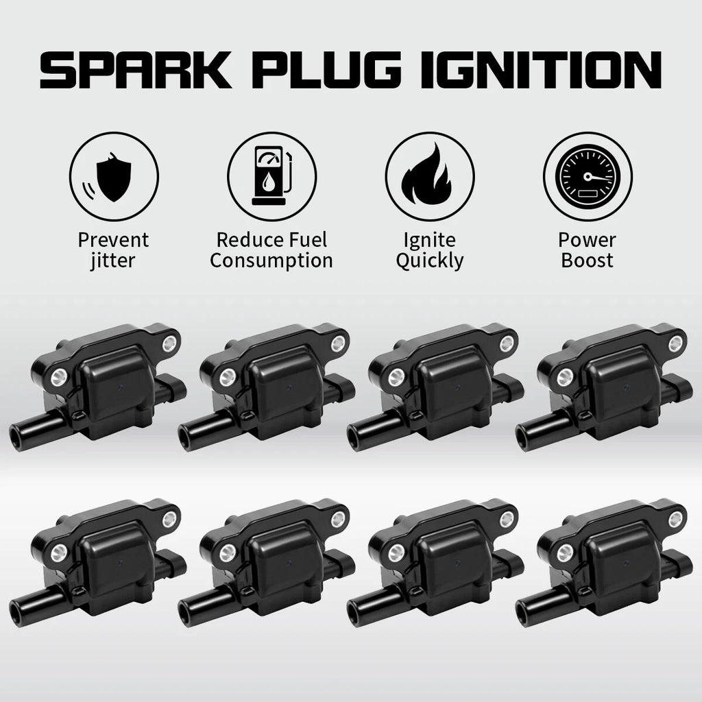8X Ignition Coil Pack for Chevrolet Suburban 1500/2500, Tahoe (2007–2013) UF413
