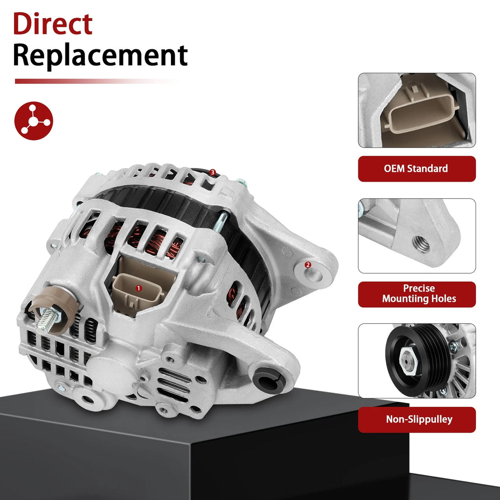 Alternator for Mitsubishi Eclipse 2000-2005, Mirage 2000-2002