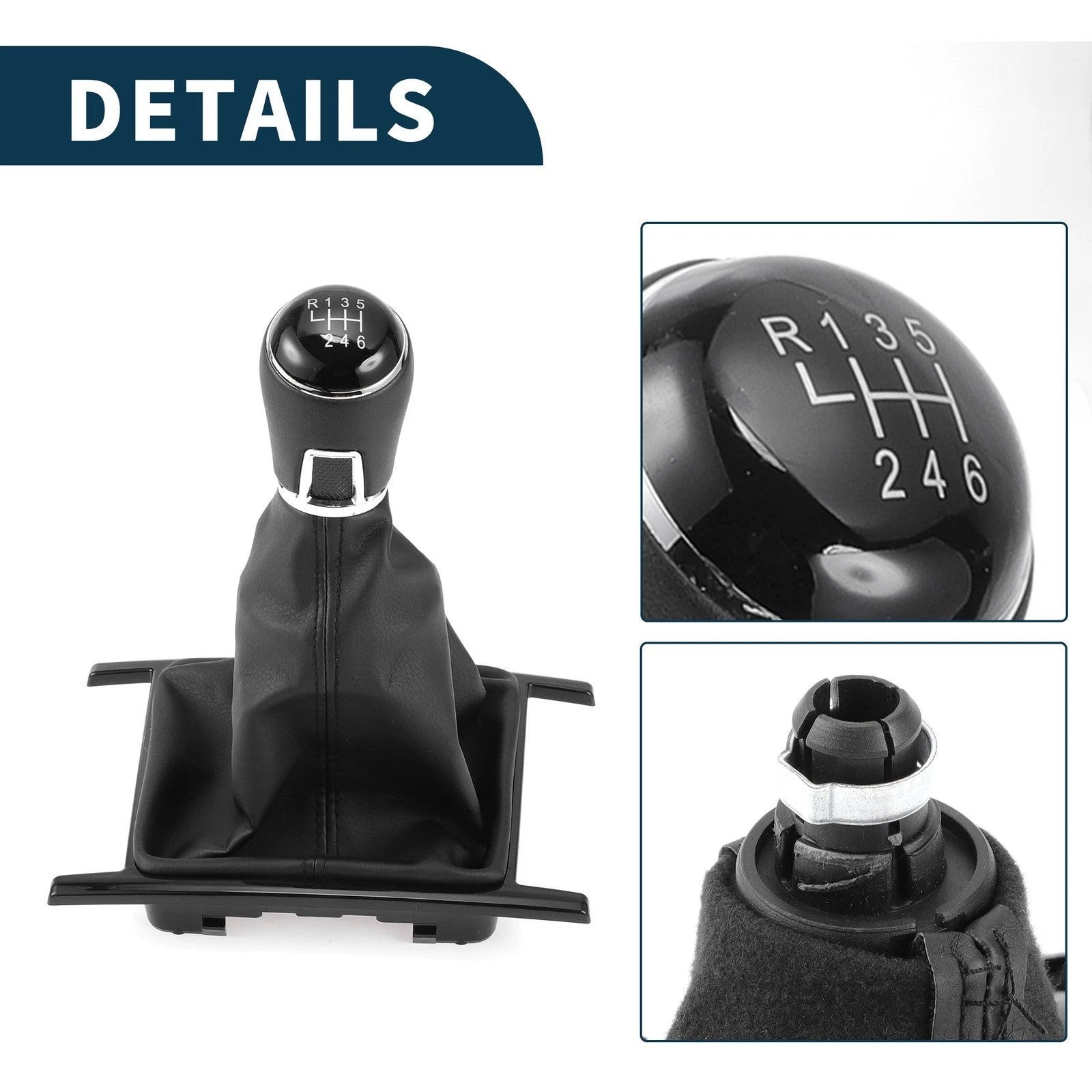 6 Speed Gear Shifter Knob with Cover for Volkswagen Amarok (2010–2016)