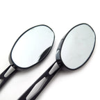 1 Pair Black Oval Diamond Side Racing Mirrors for Yamaha Royal Star (All Years)