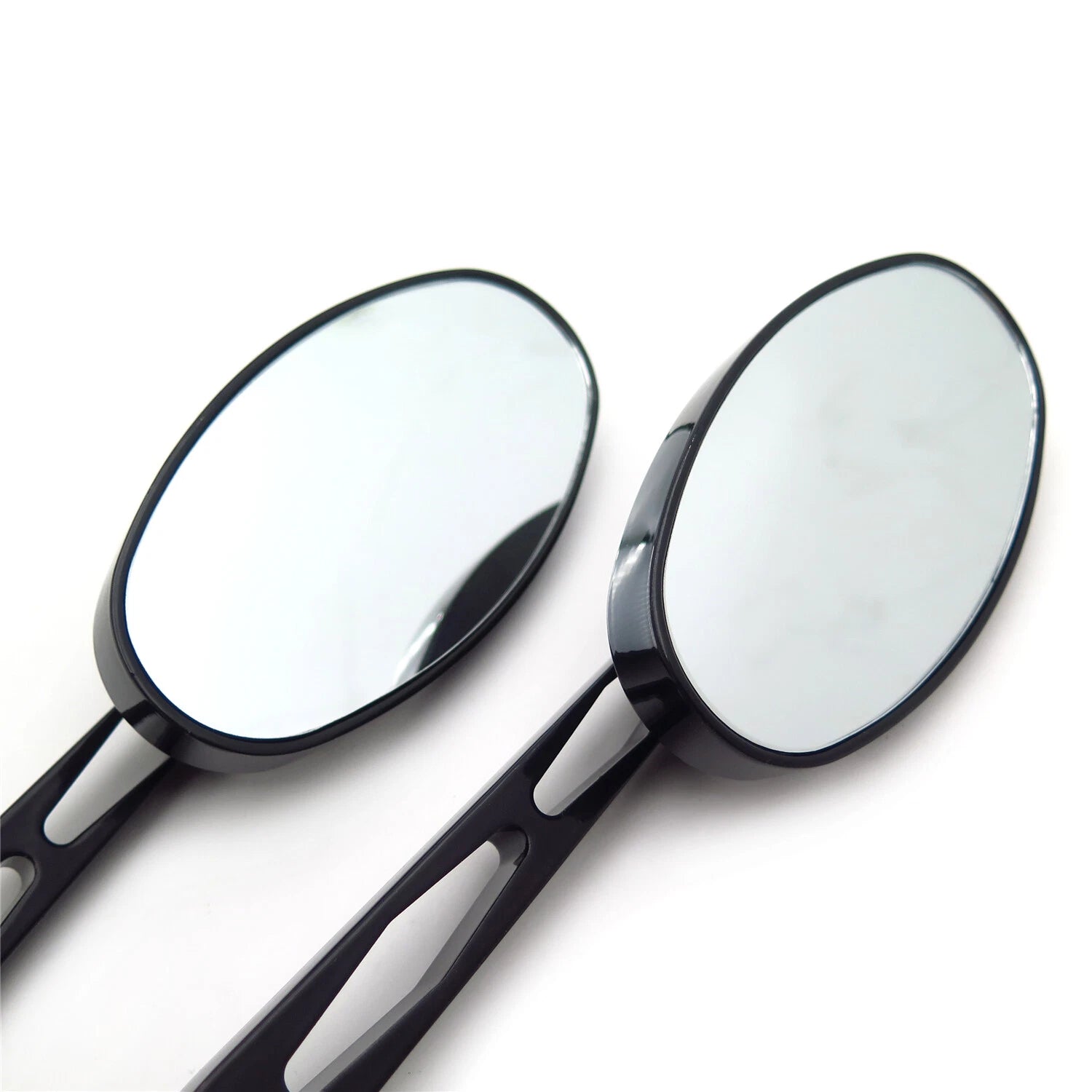 1 Pair Black Oval Diamond Side Racing Mirrors for Yamaha Royal Star (All Years)
