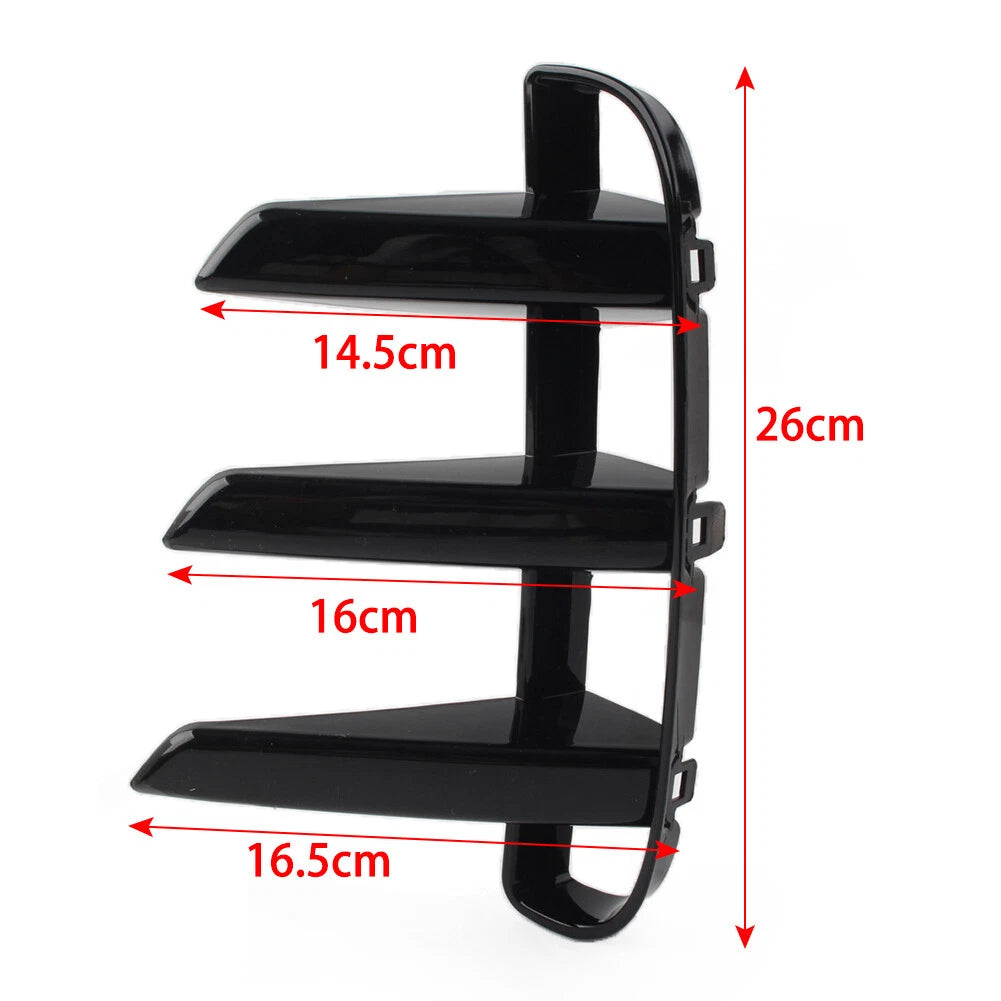 Glossy Black Front Bumper Grille Air Vent Cover for Land Rover Discovery 5 (2021–2022)
