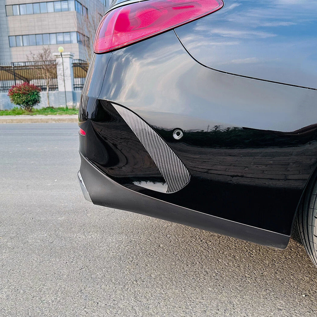 Rear Side Spoiler Canard Cover Trim for Benz E-Class W214 (2024) Carbon Look