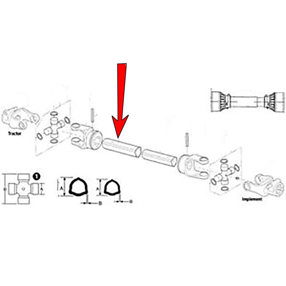 Outer Drive Tube for Ford/New Holland Disc Mower 442 452 (274237)