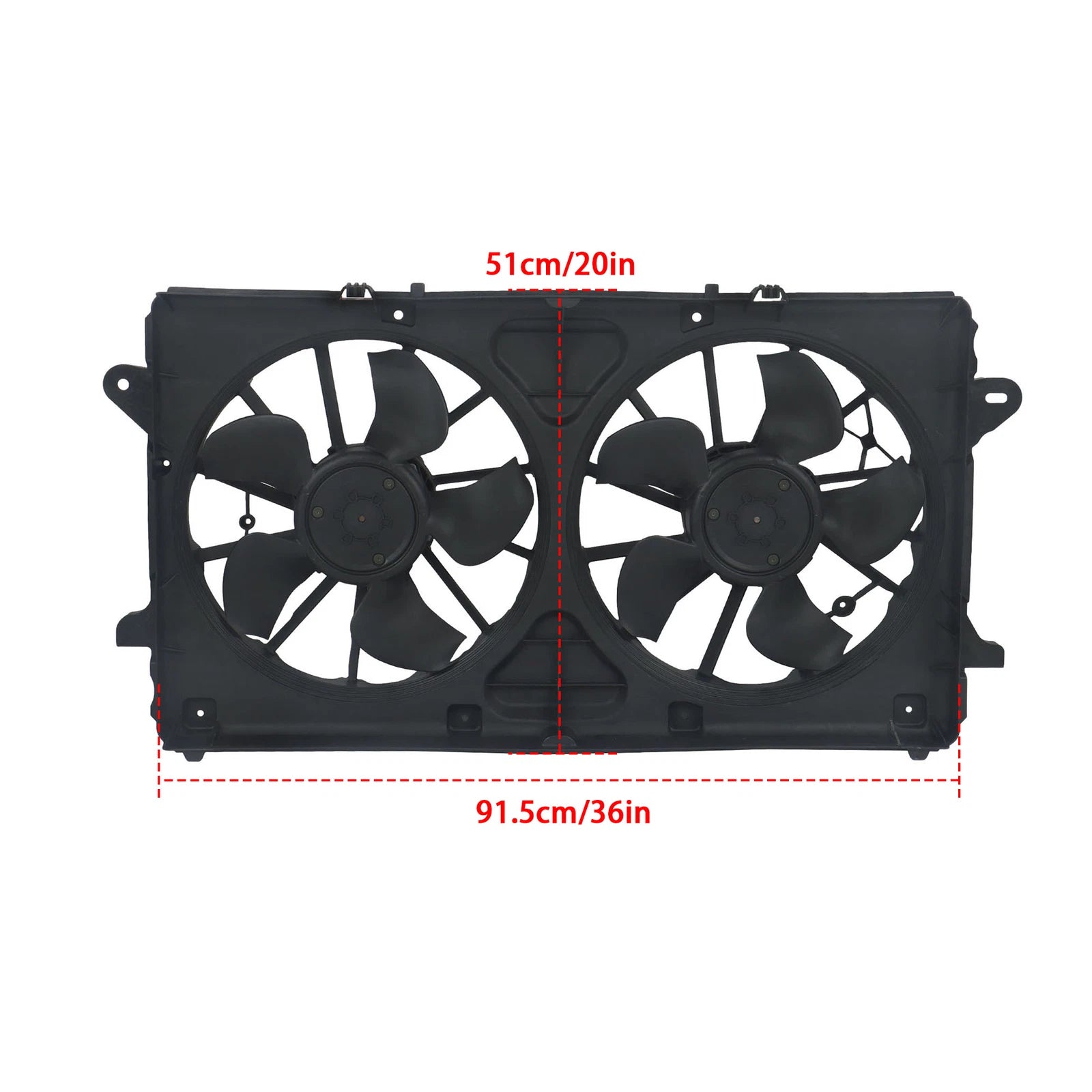 Dual Radiator Cooling Fan Assembly for Chevrolet Silverado 1500 (2020-2021)