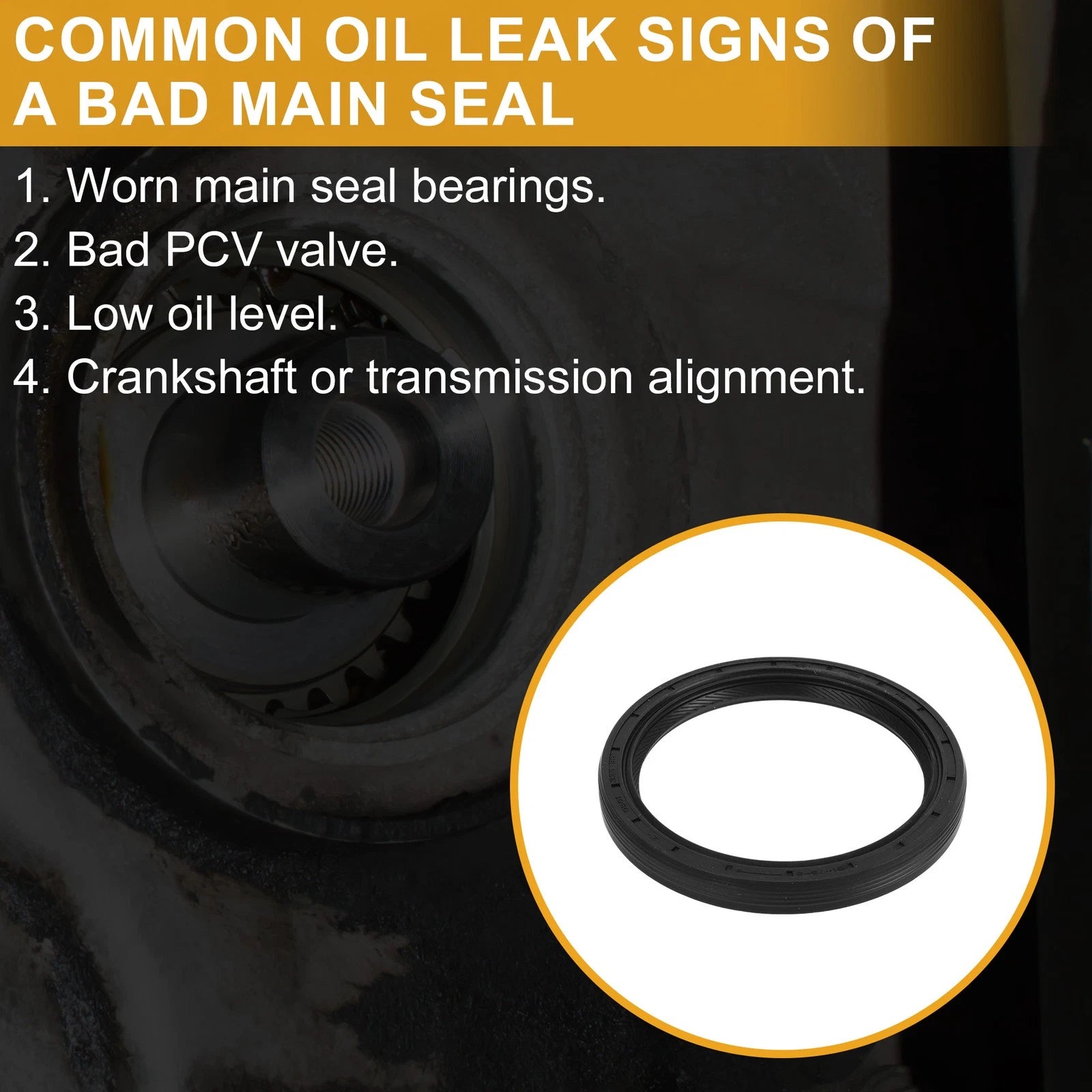 1 Pc Front Crankshaft Oil Seal for BMW Mini Cooper (2002–2021) No. 11117568264