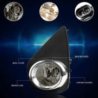 Fog Lights for Toyota Yaris XP130 (2015–2016) - Smoked Lens, Switch Included