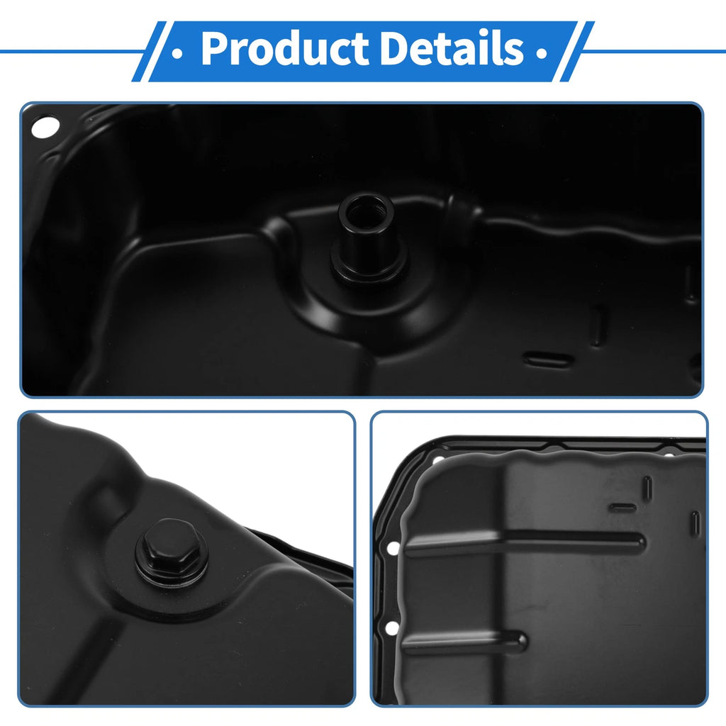1 Pc Engine Oil Pan No.3510673021 for Toyota Camry (2015–2018) Steel Black