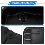 1 Pc Engine Oil Pan No.3510673021 for Toyota Camry (2015–2018) Steel Black