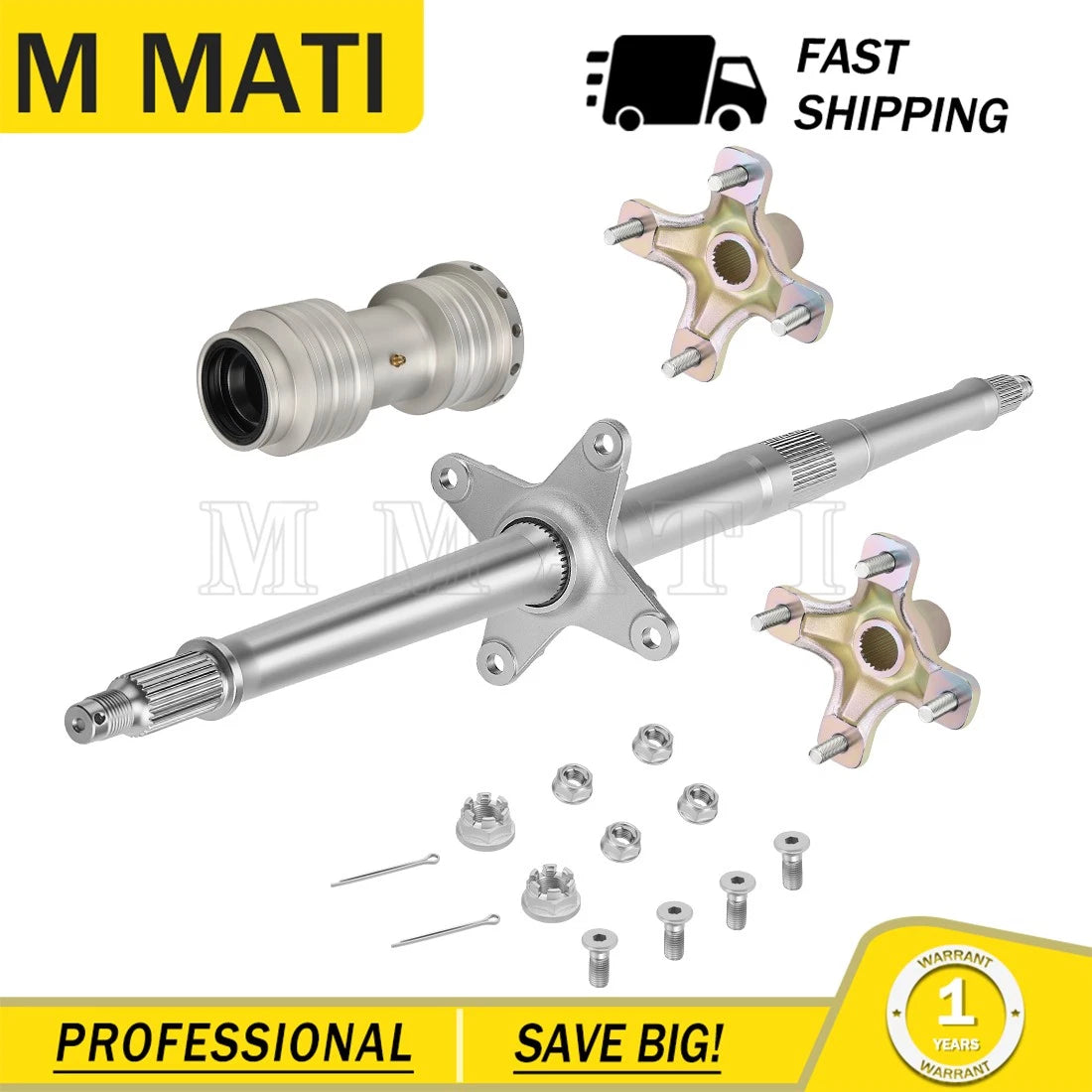 Rear Axle Shaft & Wheel Hub & Bearing Carrier for Honda TRX400X (2009–2014)