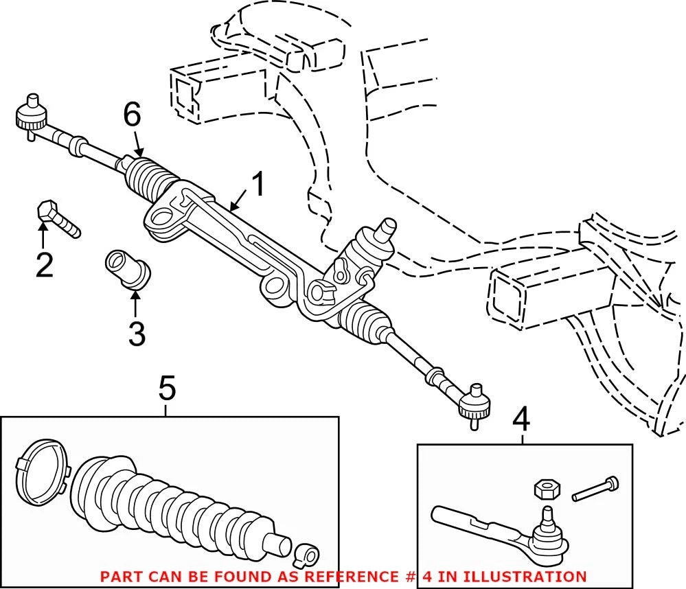 Front Outer Steering Tie Rod End for Chrysler Dodge Mitsubishi (OEM)