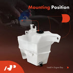Windshield Washer Reservoir with Pump for Toyota Venza (2021–2024)