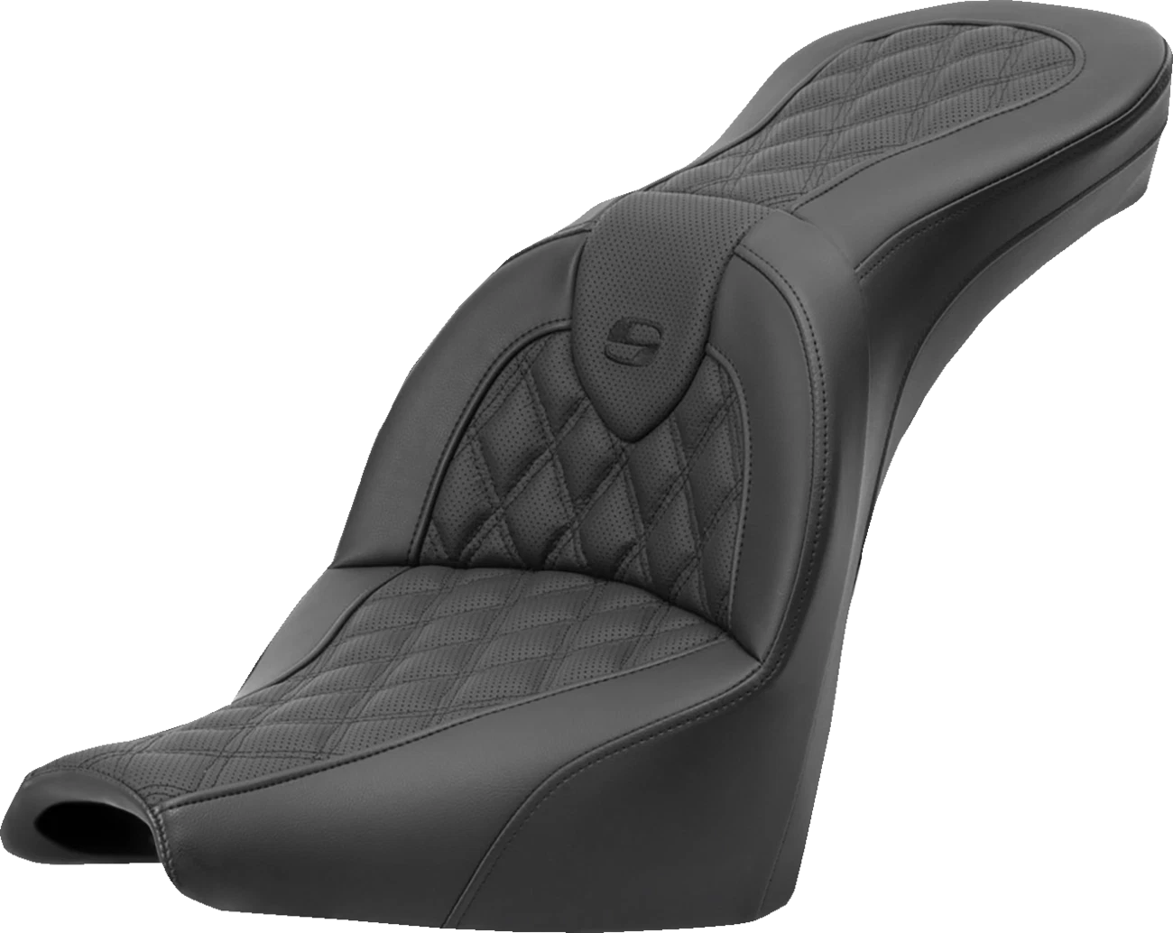 SADDLEMEN Roadsofa Seat for Harley FXBB/FXST (2018–2024) - Lattice Stitch
