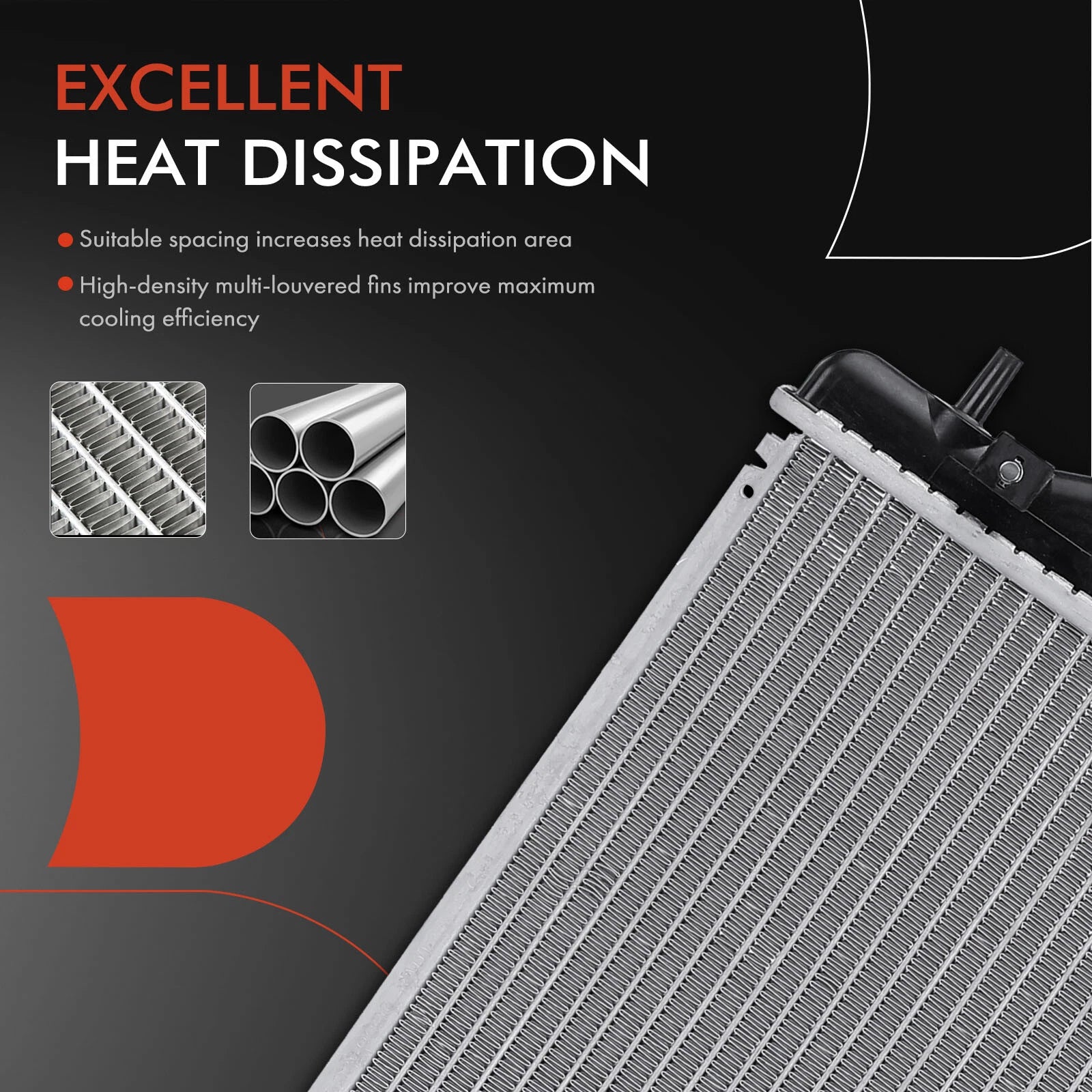 Downflow Radiator for Subaru Impreza WRX STI (2008–2014) Aluminum