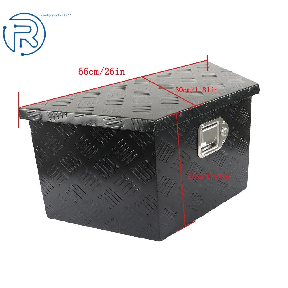 26 Inch Aluminum Trailer Tongue Box for Pickup Truck (26''×13.3"×12")