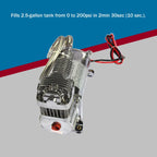 Dual Chrome Air Compressor Kit for Universal Vehicles (12V)