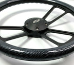14 inch Black Steering Wheel Gloss Carbon Fiber for Toyota (2005–2015)