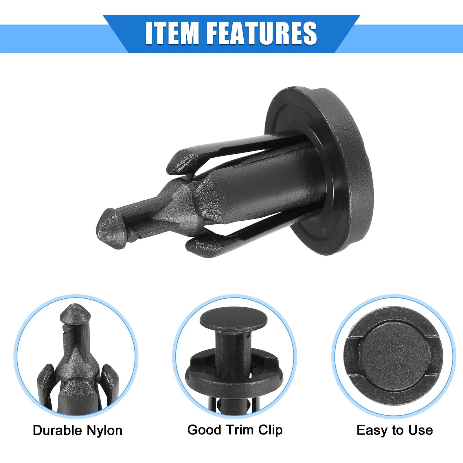 50 Pcs Push Pin Rivet Fastener Clips for Subaru Ascent (2019–2021)