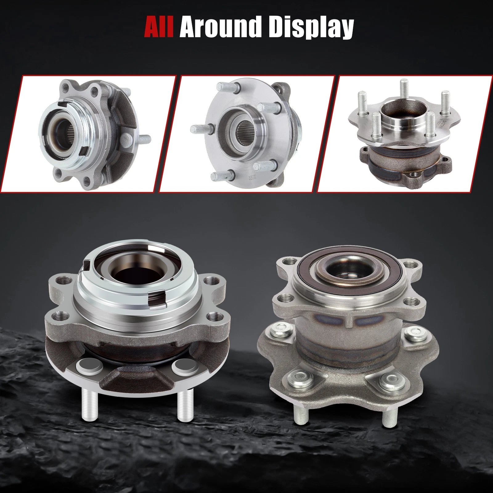 Set of 4 Wheel Hub Bearing Assemblies for Nissan Altima 2008–2012
