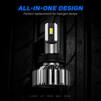 4X 9005 H11 LED Headlight Bulbs Combo for NOVSIGHT (20000LM 6500K)