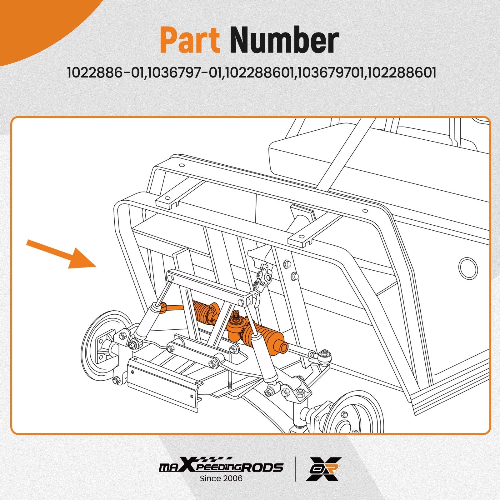 Steering Gear Box for Club Car Precedent Golf Cart (2004–Present)