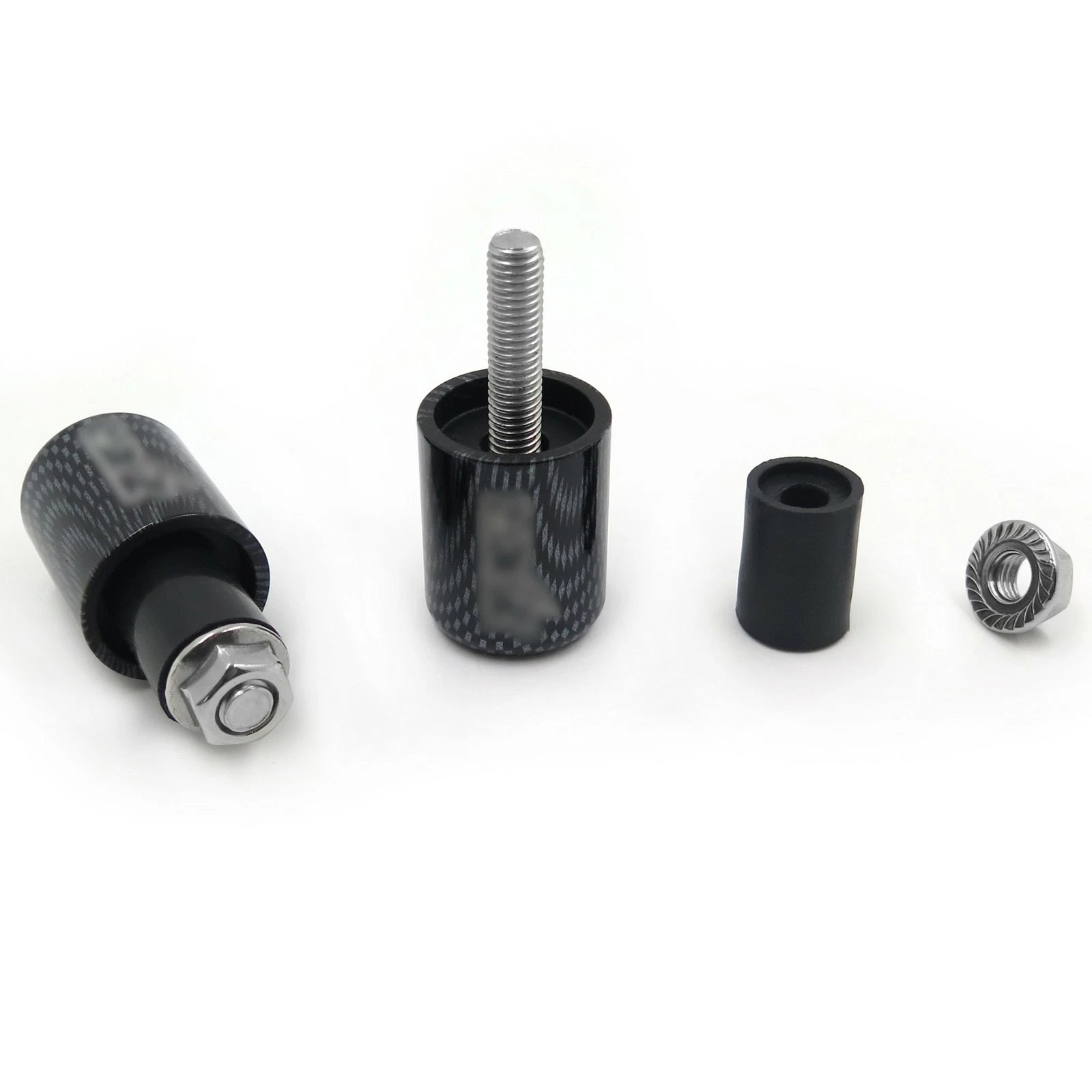 Rubber ZXR Bar Ends for Kawasaki Ninja ZX6RR (2003–2012)