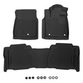 Set of 4 Black Waterproof Floor Mats for Toyota Tundra Double Cab (2007–2011)