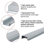 Set of 4 Front Bed Brace Floor Supports for Ford F150 F250 F350 F450 (1997–2010)
