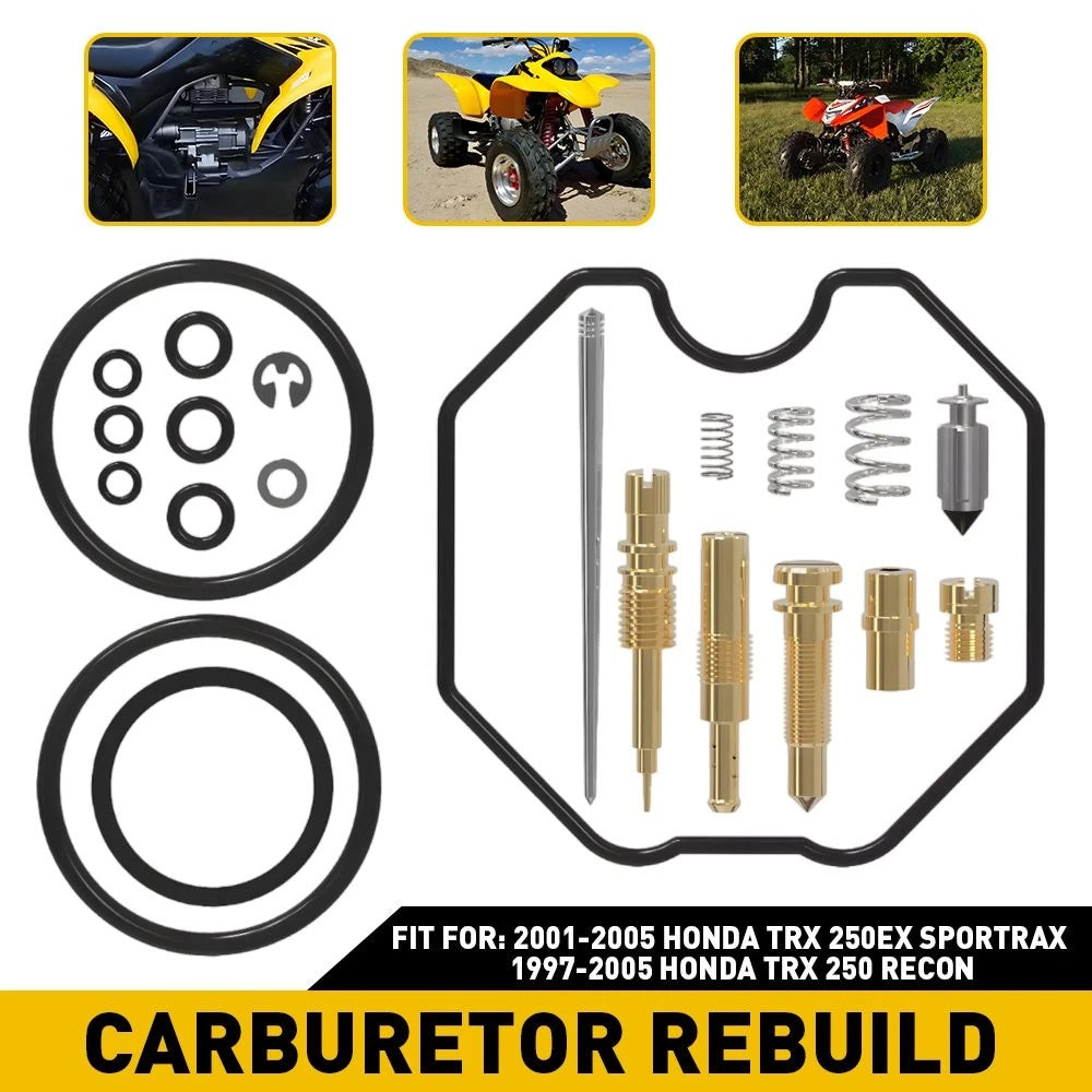 Carburetor Rebuild Kit for Honda TRX 250EX Sportrax 250 Recon (1997–2005)
