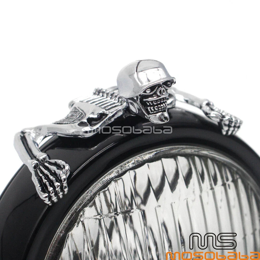 4" 4-1/2" 5-3/4" Headlight Visors & Fender Ornaments for Harley