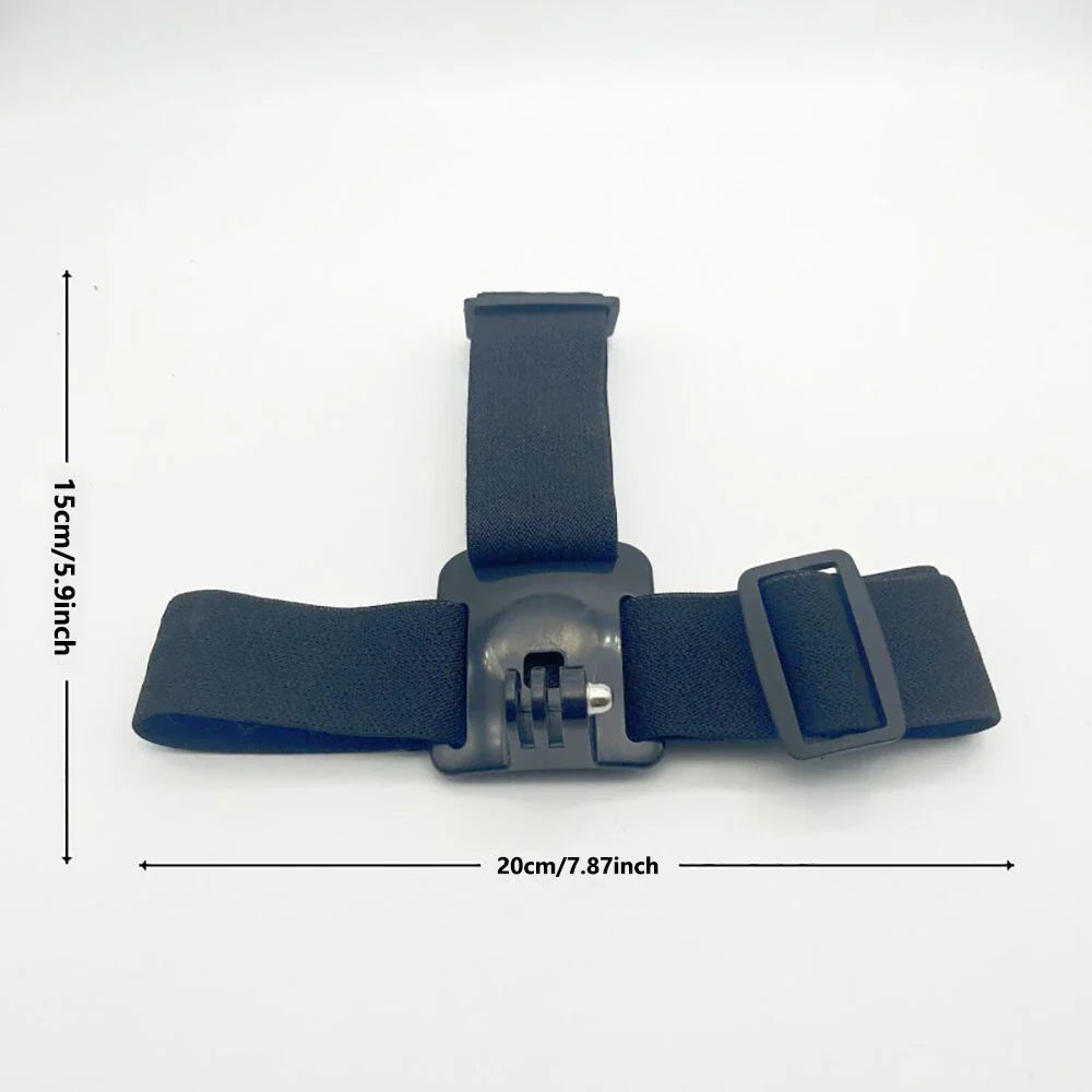 Adjustable Head Mount Band Strap for GoPro Hero 12-6 & DJI OSMO Camera