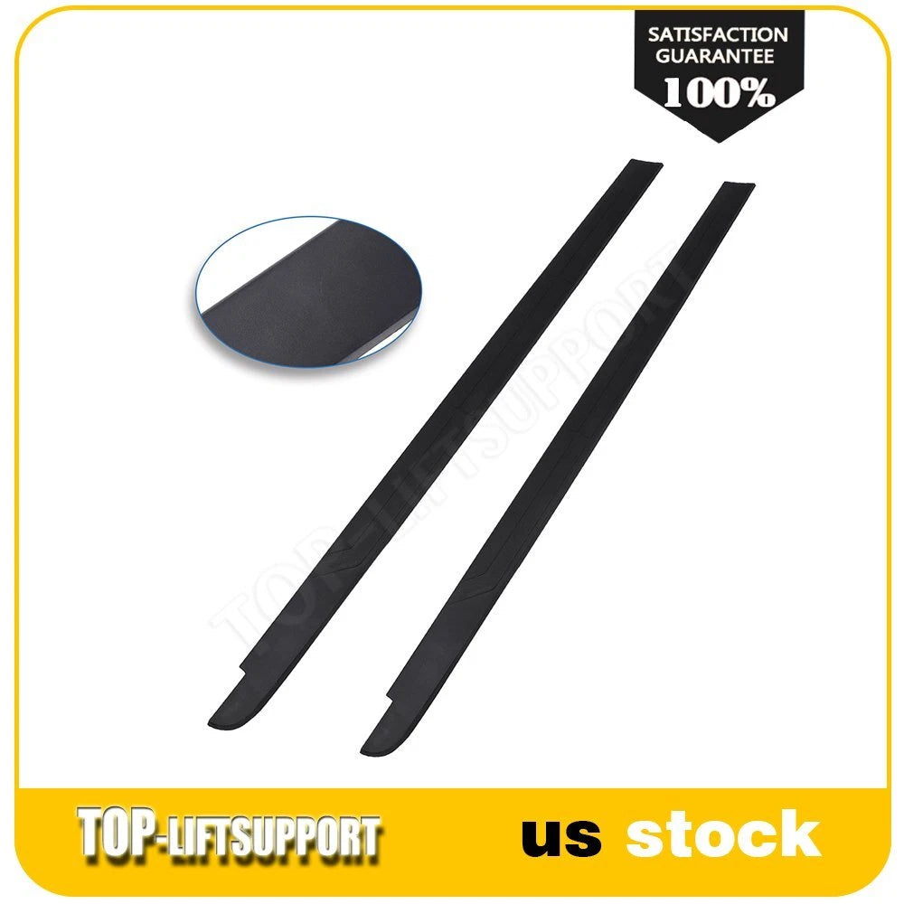 Set of 2 Bed Rail Caps for Toyota Tundra (2014–2020) Black Textured
