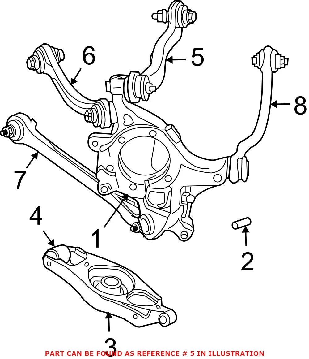 Genuine OEM Rear Driver Left Alignment Camber Lateral Link for Charger 300 (2011–2023)