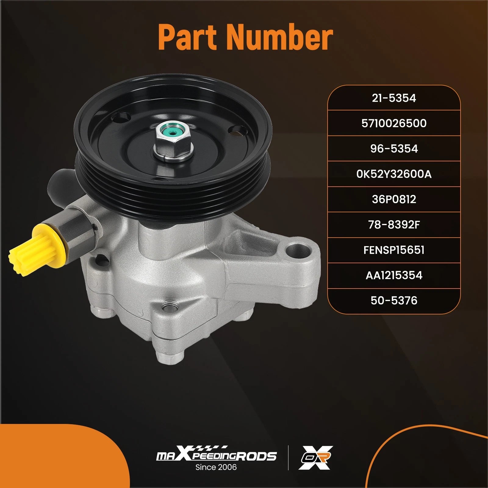 Power Steering Pump for Hyundai Santa Fe/Kia Sedona V6 (2002–2006)
